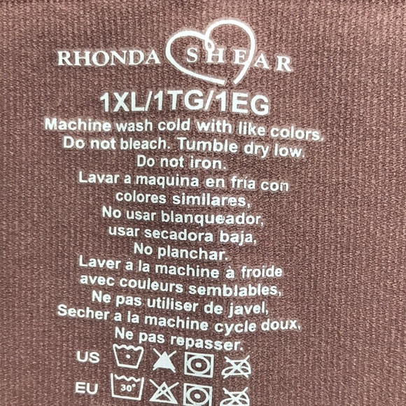 Rhonda Shear High Waist Smoothing Long Leg Panty 1X  NWOT - Picture 2 of 4